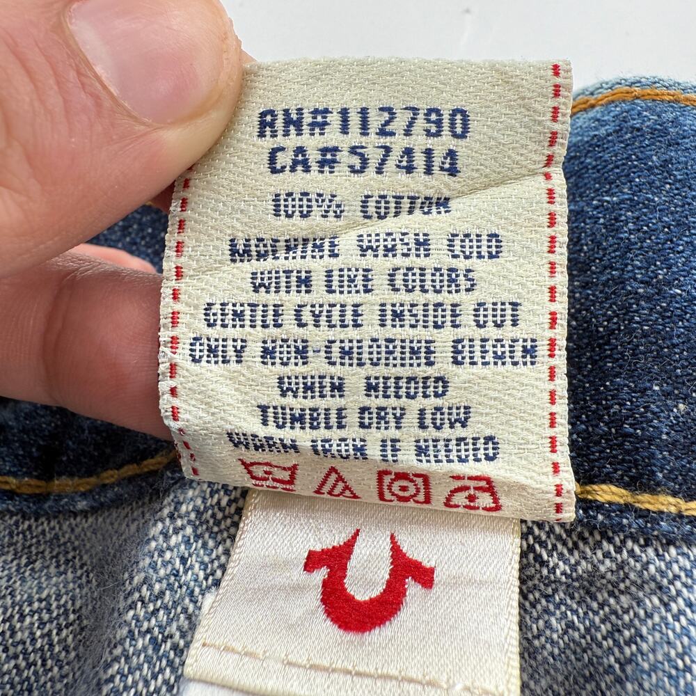 True Religion Blue Straight Men's Jeans - Picture 7 of 10